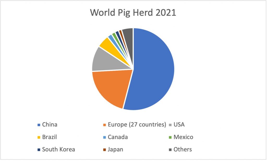 world pig herd 2021